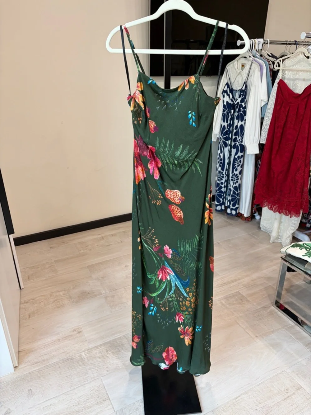 FARM RIO green Leopard Flowers Dress - Picture 3 of 14